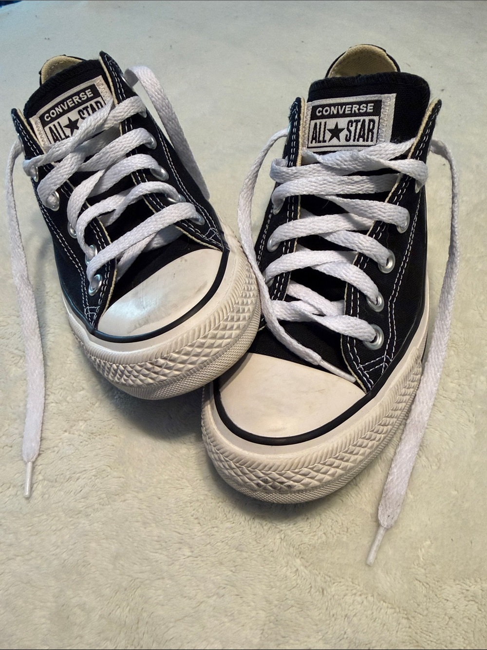 Converse Black and White Low Top Sneakers